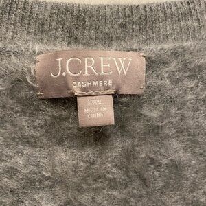 J. Crew Soft Gray Cashmere Sweater